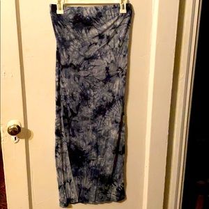 NWOT Strapless tie dye dress